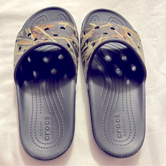 Crocs Classic Realtree max4 Camo black slides sandals - Picture 7 of 7